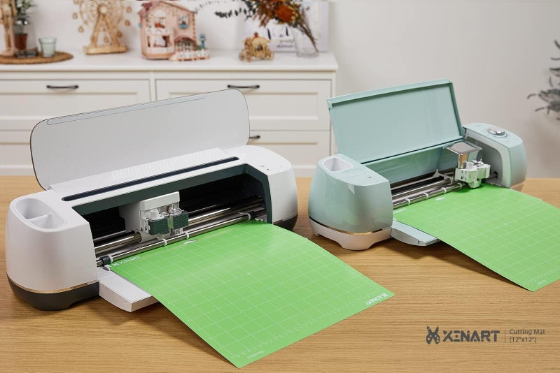 Xinart Standard Cutting Mat for Cricut Maker 3/Maker/Explore 3/Air 2/Air/One(12x12 Inch, 5 Mats) Standard Adhesive Sticky Green Quilting Cutting Mats Compatible with Cricut Machines - Image 2